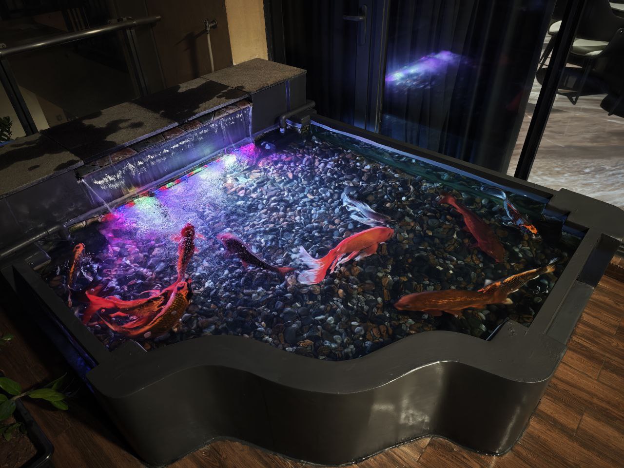 High-end aquatic landscape lighting for Luxury Ponds and Koi Fish in Phnom Penh