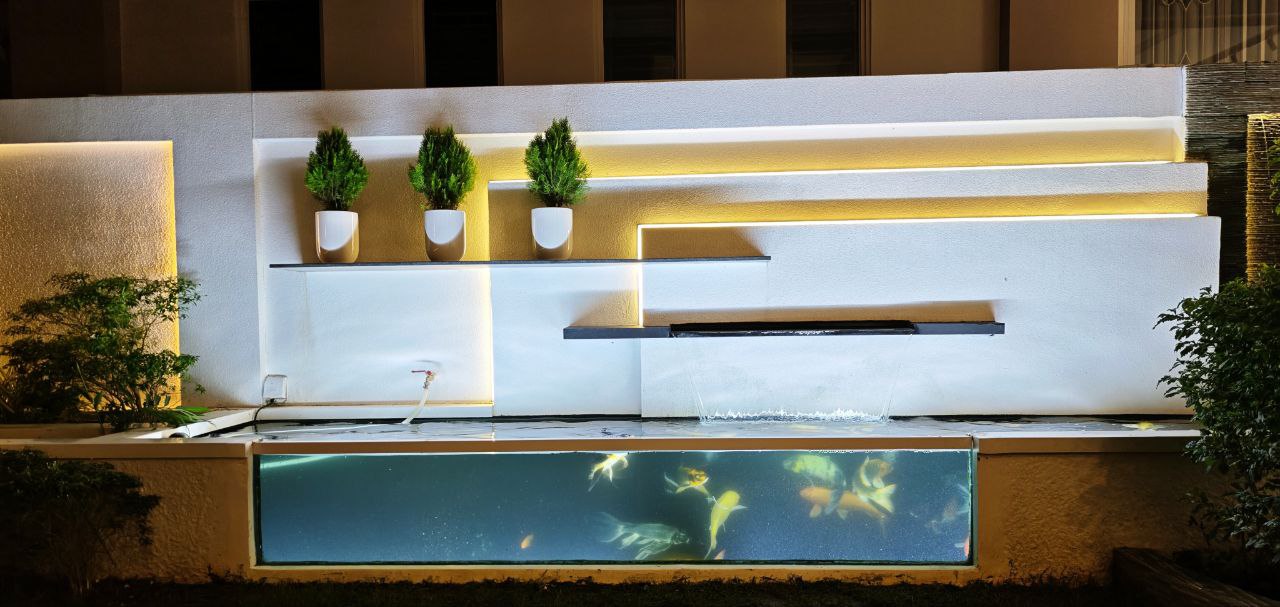 Modern Luxury Ponds design for Koi Fish in Phnom Penh, Cambodia